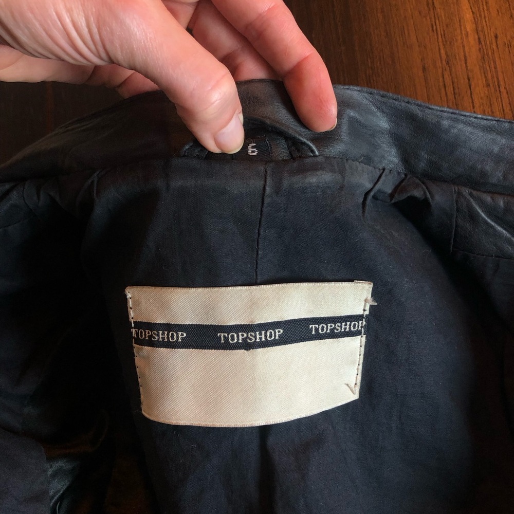 TOPSHOP Leather Jacket. Size XS - Picture 8 of 11